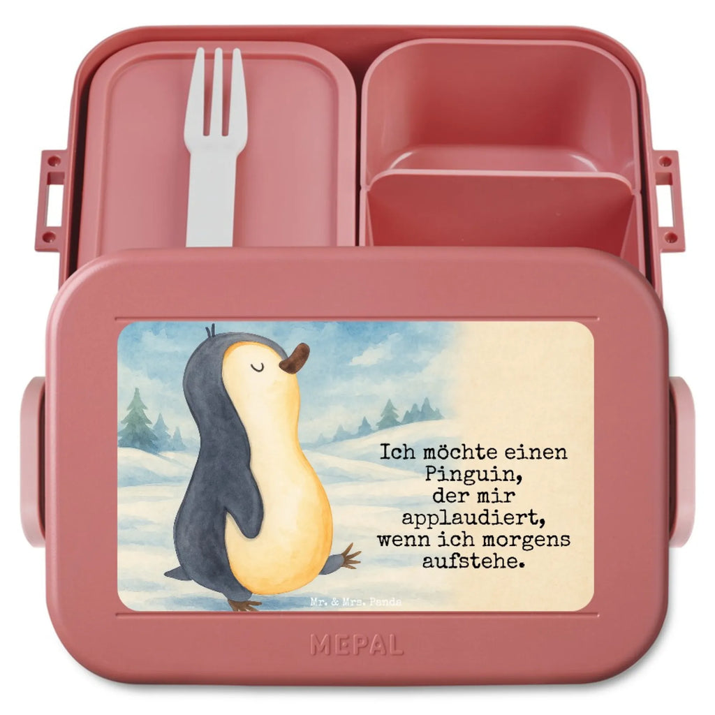 MEPAL Bentobox Pinguin marschieren Design Lunchbox, Brotdose, Bentobox, Pinguin, Schwester, Langschläfer, Frühaufsteher, Familie, Bruder, Pinguine
