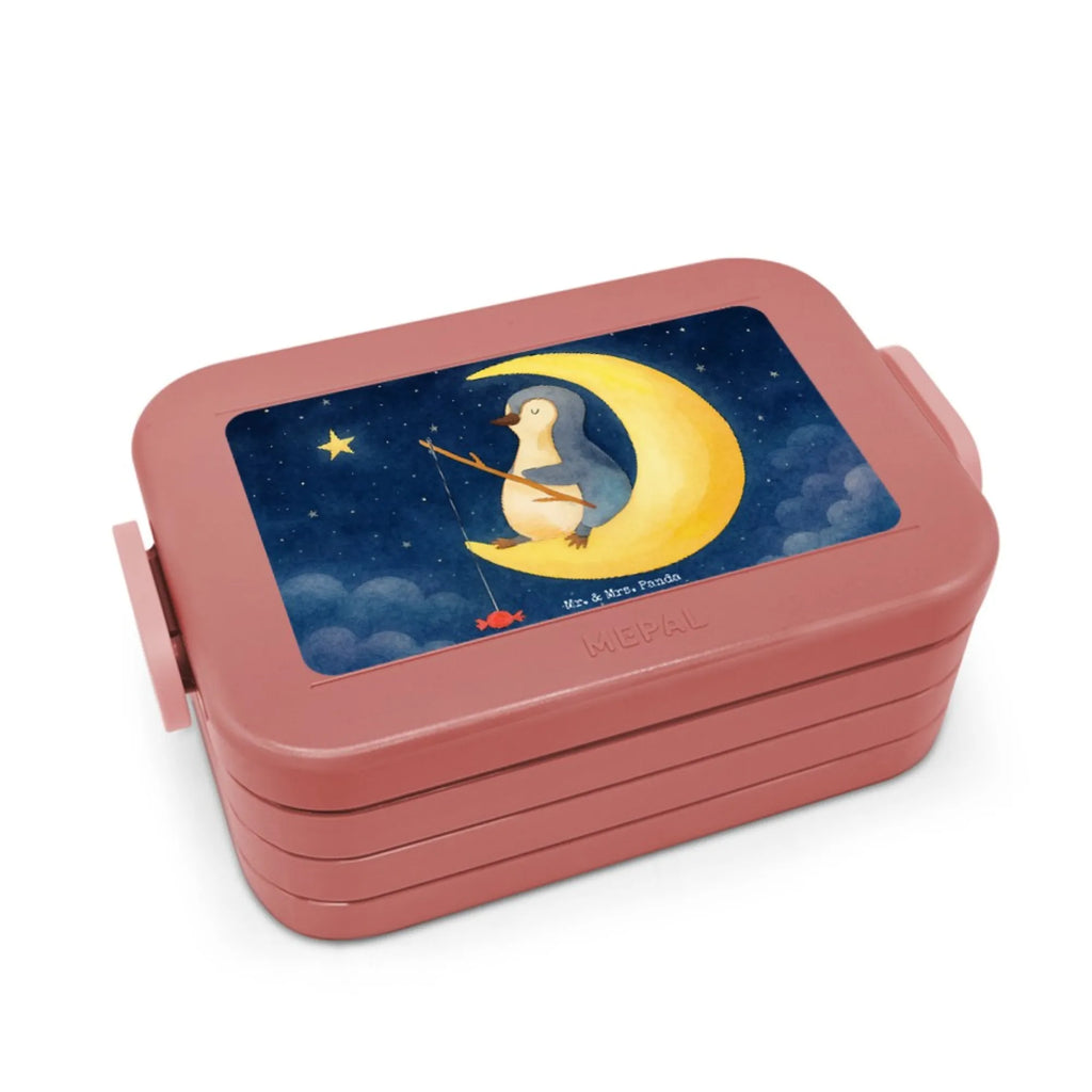 MEPAL Bentobox Pinguin Mond Design Bentobox, Lunchbox, Brotdose, Pinguin, Schlafstörungen, Nachtruhe, Pinguine, schlafen, Schlafzimmer, Spruch, Einschlafen, Gästezimmer