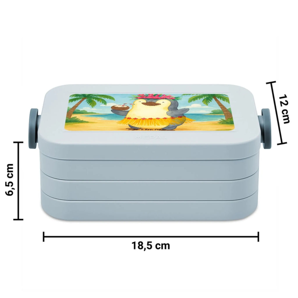 MEPAL Bentobox Pinguin Kokosnuss Design Lunchbox, Brotdose, Bentobox, Pinguin, Hawaii, Pinguine, Kokosnuss, Urlaub, Aloha