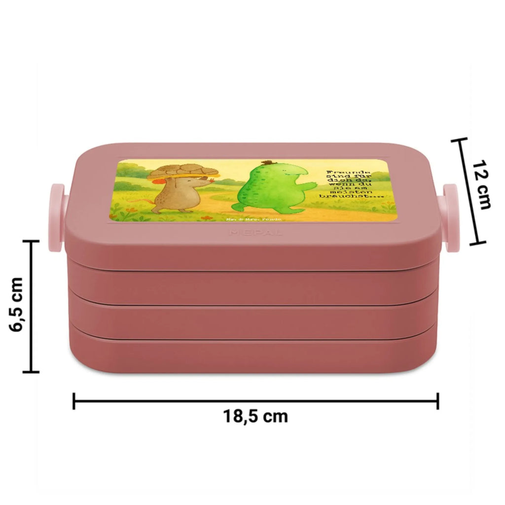 MEPAL Bentobox Schildkröte Maus Design Brotdose, Bentobox, Lunchbox, Schildkröte, Freunde, beste Freundinnen, beste Freunde, Maus, Freundinnen