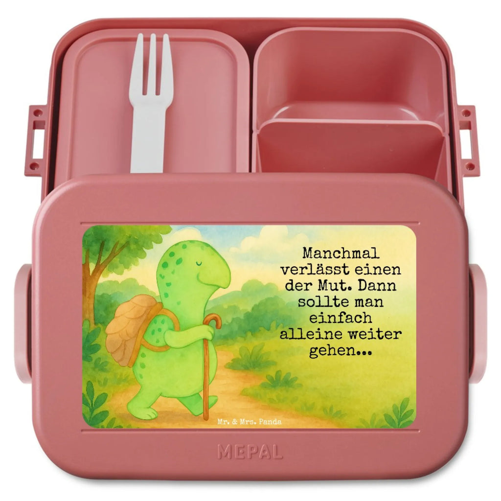 MEPAL Bentobox Schildkröte Wanderer Design Brotdose, Lunchbox, Bentobox, Schildkröte, Motivationssprüche, Neuanfang, Motivationsspruch, Motivation, Schildkröten