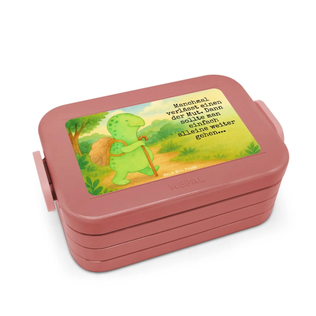 MEPAL Bentobox Schildkröte Wanderer Design Brotdose, Lunchbox, Bentobox, Schildkröte, Motivationssprüche, Neuanfang, Motivationsspruch, Motivation, Schildkröten