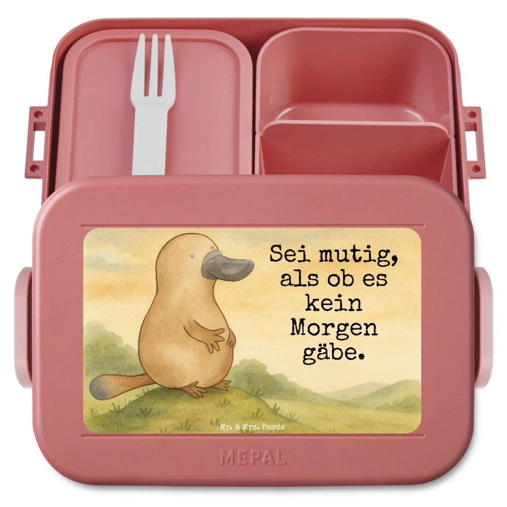MEPAL Bentobox Schnabeltier Mut Design Brotdose, Bentobox, Lunchbox, Meerestiere, Meer, Urlaub, Schnabeltiere, Weltreise, Neustart, Büro, Neuanfang, Schnabeltier, Raodtrip, Arbeit, Motivation, mutig, Lebensweisheit, Mut, Training