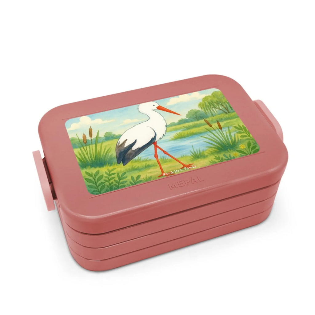 MEPAL Bentobox Storch Design Brotdose, Lunchbox, Bentobox, Tiermotive, Gute Laune, lustige Sprüche, Tiere, Störche, Mutter, Mütter, Baby, Schwangerschaft, Babybauch, Storch, Schwanger, Mutter werden, Geburt