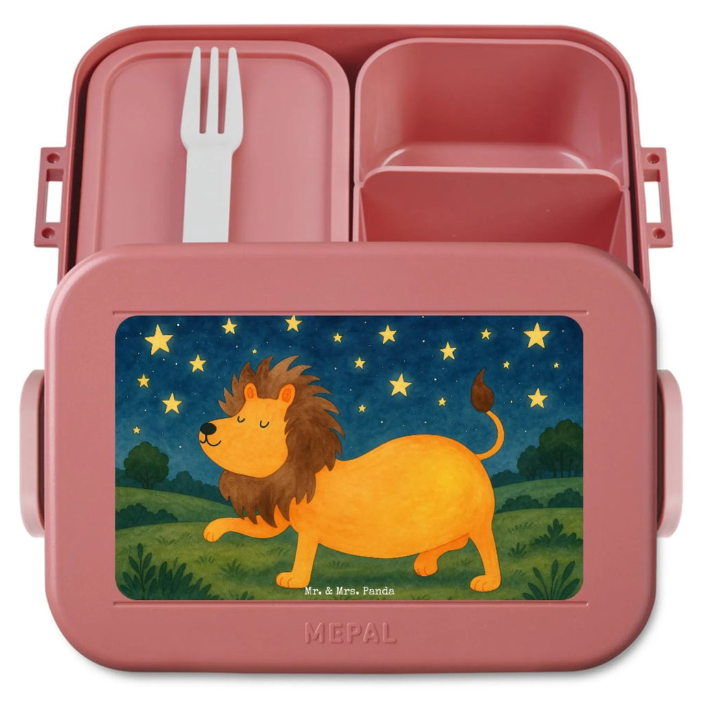 MEPAL Bentobox Sternzeichen Löwe Design Bentobox, Lunchbox, Brotdose, Tierkreiszeichen, Sternzeichen, Horoskop, Astrologie, Aszendent, Löwe Sternzeichen, Geschenk Juli, Geburtstag Juli, Geschenk August, Löwe Geschenk, König der Tiere, Geburtstag August