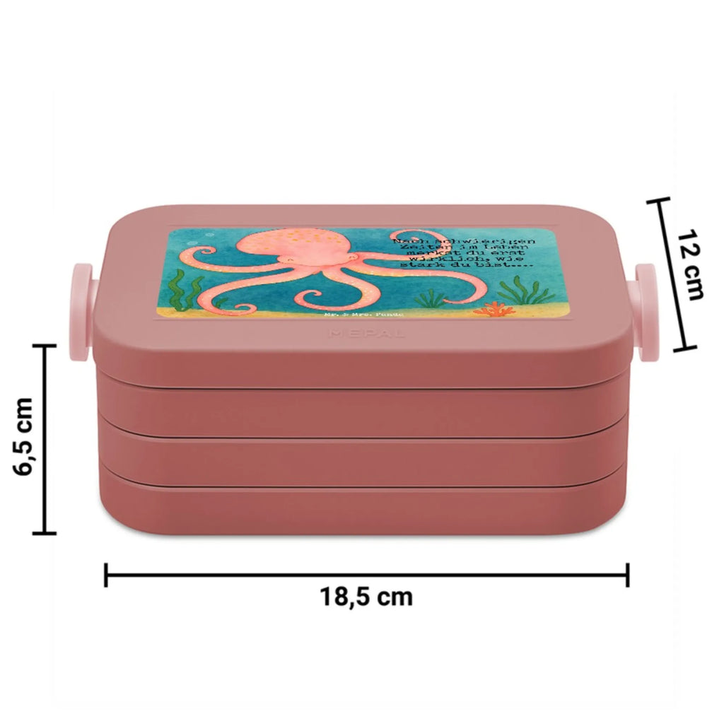 MEPAL Bentobox Tintenfisch Design Lunchbox, Bentobox, Brotdose, Tiermotive, Gute Laune, lustige Sprüche, Tiere, Meer, Wasser, Tintenfisch, Meerestier, Arme, Krake, Ozean