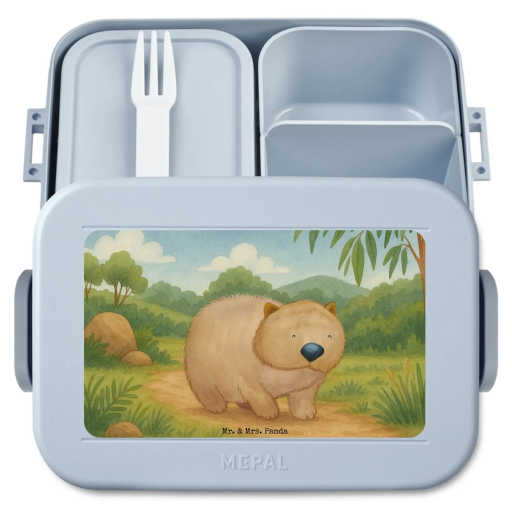 MEPAL Bentobox Wombat Design Brotdose, Lunchbox, Bentobox, Tiermotive, Gute Laune, lustige Sprüche, Tiere, Australien, Das Leben ist schön, Motivation, Spruch, Wombat