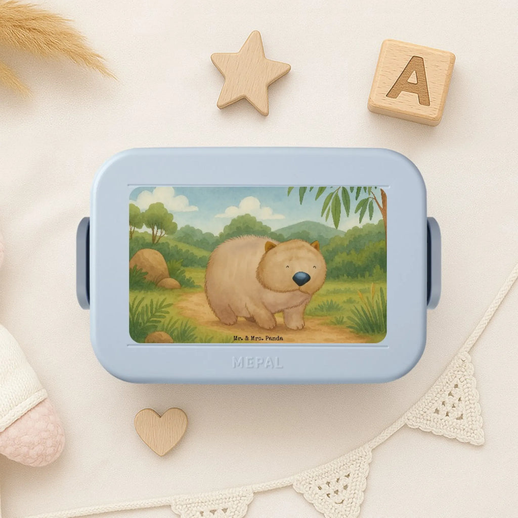 MEPAL Bentobox Wombat Design Brotdose, Lunchbox, Bentobox, Tiermotive, Gute Laune, lustige Sprüche, Tiere, Australien, Das Leben ist schön, Motivation, Spruch, Wombat
