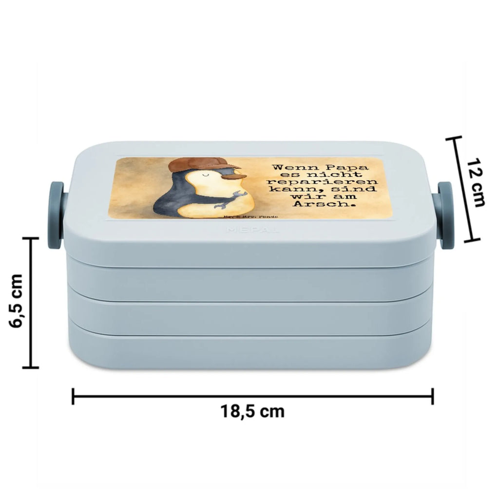 MEPAL Bentobox Wenn Papa es nicht reparieren kann, sind wir am Arsch Design Brotdose, Lunchbox, Bentobox, Familie, Vatertag, Muttertag, Bruder, Schwester, Mama, Papa, Oma, Opa, Vater, Geschenk Papa, Bester Papa der Welt