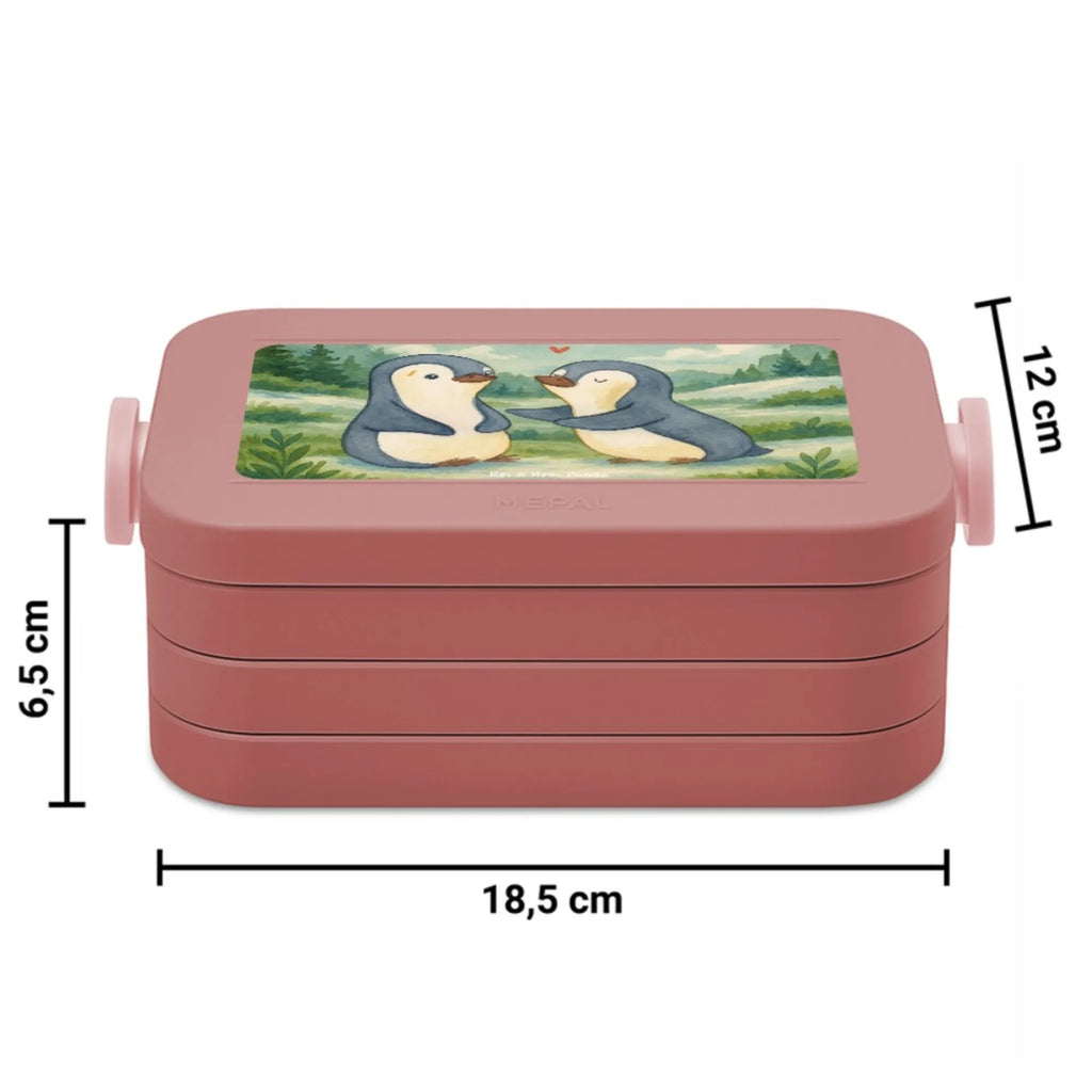 MEPAL Bentobox Pinguine trösten Design Lunchbox, Bentobox, Brotdose, Liebe, Partner, Freund, Freundin, Ehemann, Ehefrau, Heiraten, Verlobung, Heiratsantrag, Liebesgeschenk, Jahrestag, Hocheitstag, Geschenk für Frauen, Mitbringsel, Hochzeitstag, Liebesbeweis, Geschenk für Freundin, Valentinstag, Geschenk für Partner, für Ehemann, für Männer