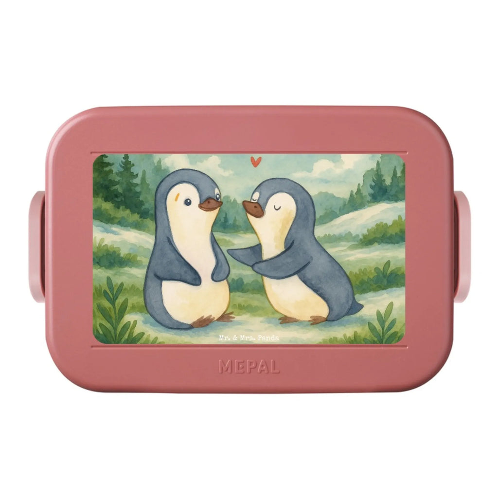 MEPAL Bentobox Pinguine trösten Design Lunchbox, Bentobox, Brotdose, Liebe, Partner, Freund, Freundin, Ehemann, Ehefrau, Heiraten, Verlobung, Heiratsantrag, Liebesgeschenk, Jahrestag, Hocheitstag, Geschenk für Frauen, Mitbringsel, Hochzeitstag, Liebesbeweis, Geschenk für Freundin, Valentinstag, Geschenk für Partner, für Ehemann, für Männer