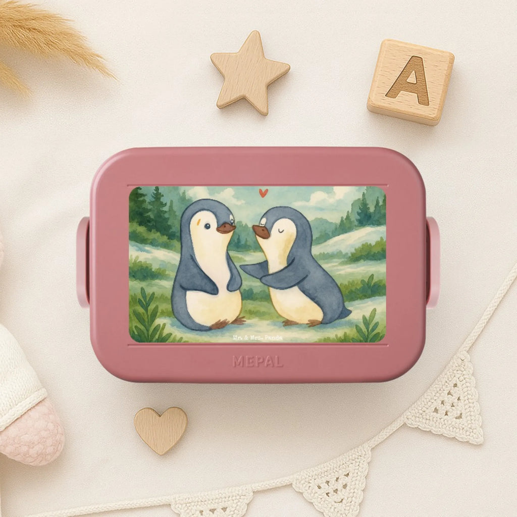 MEPAL Bentobox Pinguine trösten Design Lunchbox, Bentobox, Brotdose, Liebe, Partner, Freund, Freundin, Ehemann, Ehefrau, Heiraten, Verlobung, Heiratsantrag, Liebesgeschenk, Jahrestag, Hocheitstag, Geschenk für Frauen, Mitbringsel, Hochzeitstag, Liebesbeweis, Geschenk für Freundin, Valentinstag, Geschenk für Partner, für Ehemann, für Männer