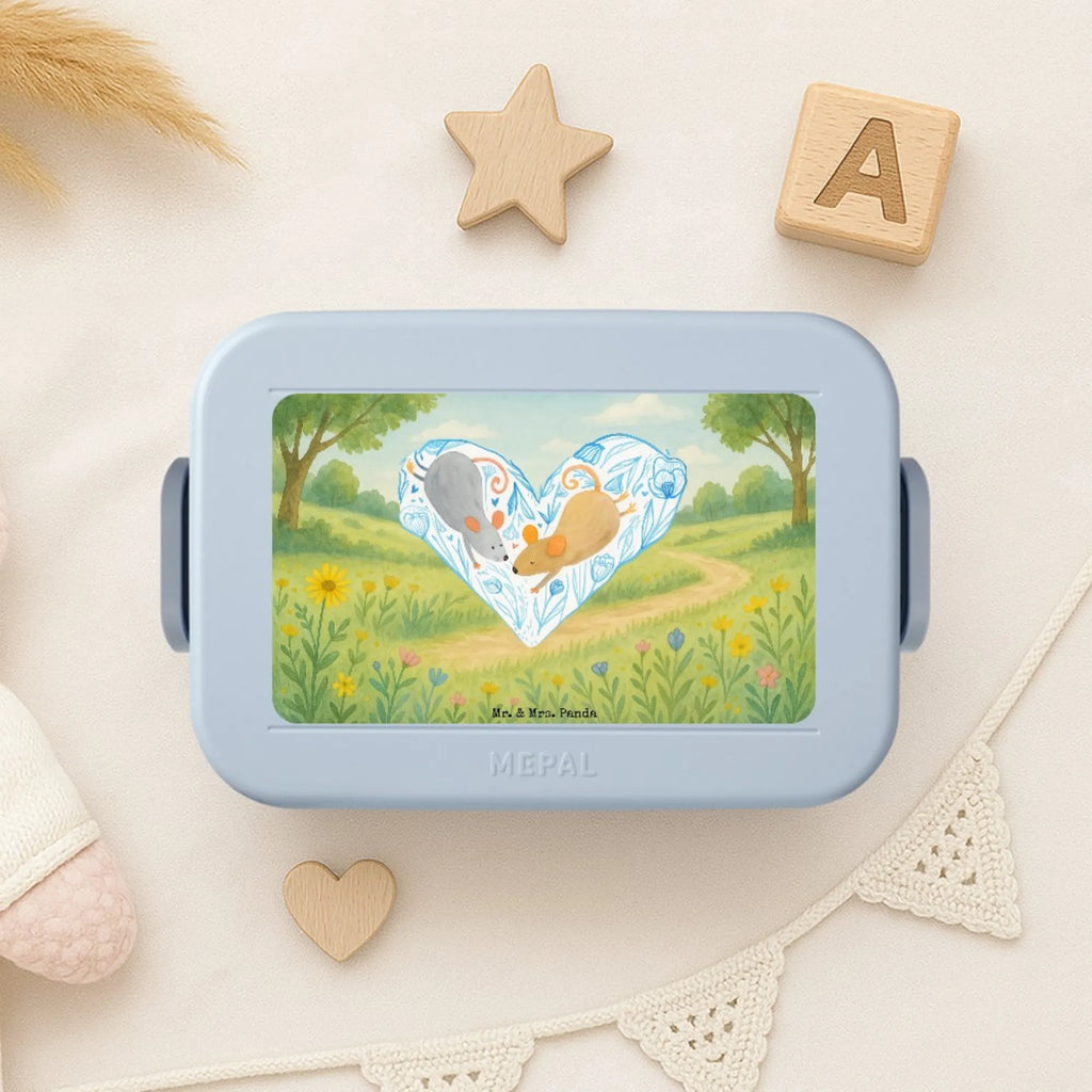 MEPAL Bentobox Mäuse Herz Design Lunchbox, Bentobox, Brotdose, Liebe, Partner, Freund, Freundin, Ehemann, Ehefrau, Heiraten, Verlobung, Heiratsantrag, Liebesgeschenk, Jahrestag, Hocheitstag, Liebesbotschaft, Hochzeit, Love, Lieblingsmensch, Geschenk für zwei, Liebesbeweis, Maus, Mäuse, Gemeinsamkeit