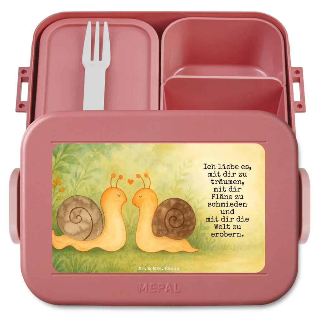 MEPAL Bentobox Schnecken Liebe Design Lunchbox, Brotdose, Bentobox, Liebe, Partner, Freund, Freundin, Ehemann, Ehefrau, Heiraten, Verlobung, Heiratsantrag, Liebesgeschenk, Jahrestag, Hocheitstag