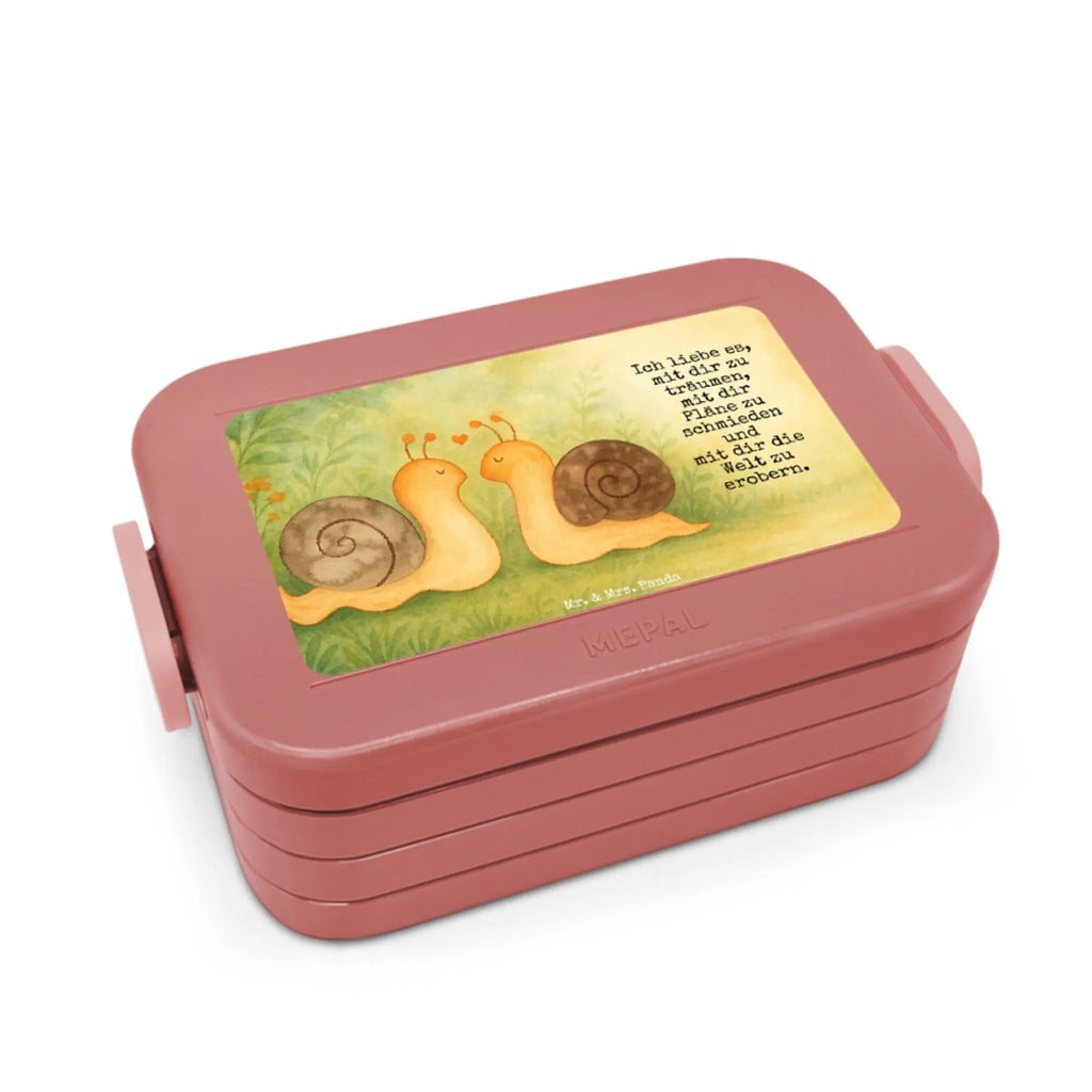 MEPAL Bentobox Schnecken Liebe Design Lunchbox, Brotdose, Bentobox, Liebe, Partner, Freund, Freundin, Ehemann, Ehefrau, Heiraten, Verlobung, Heiratsantrag, Liebesgeschenk, Jahrestag, Hocheitstag