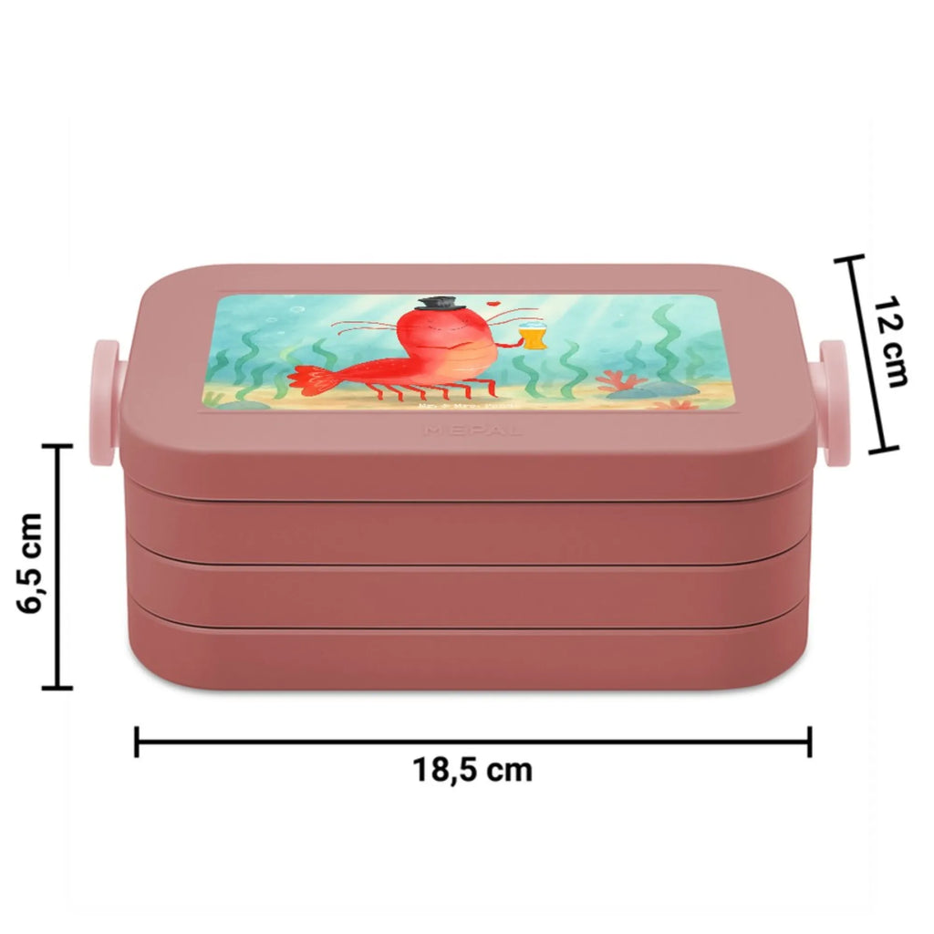 MEPAL Bentobox Hummer Weizen Design Lunchbox, Brotdose, Bentobox, Meerestiere, Meer, Urlaub, Garnelen, Bierliebhaber, Junggeselle, Junggesellin, Kneipe, Gasthaus, Kochen, Männerhaushalt, Garnele, Wirtschaft, Bier