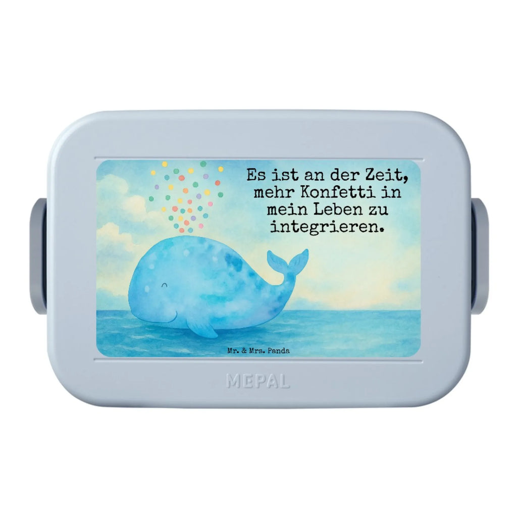 MEPAL Bentobox Wal Konfetti Design Lunchbox, Bentobox, Brotdose, Meerestiere, Meer, Urlaub, Wale, Lebensabschnitt, Diät, Wal, Neustart, Neuanfang, Motivation, Trennung, Abnehmen, Konfetti, Geburtstag