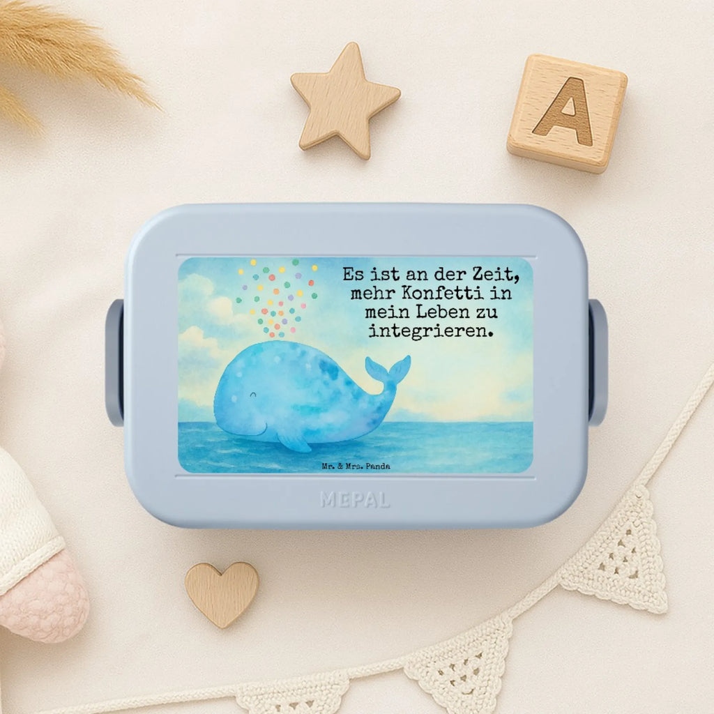 MEPAL Bentobox Wal Konfetti Design Lunchbox, Bentobox, Brotdose, Meerestiere, Meer, Urlaub, Wale, Lebensabschnitt, Diät, Wal, Neustart, Neuanfang, Motivation, Trennung, Abnehmen, Konfetti, Geburtstag