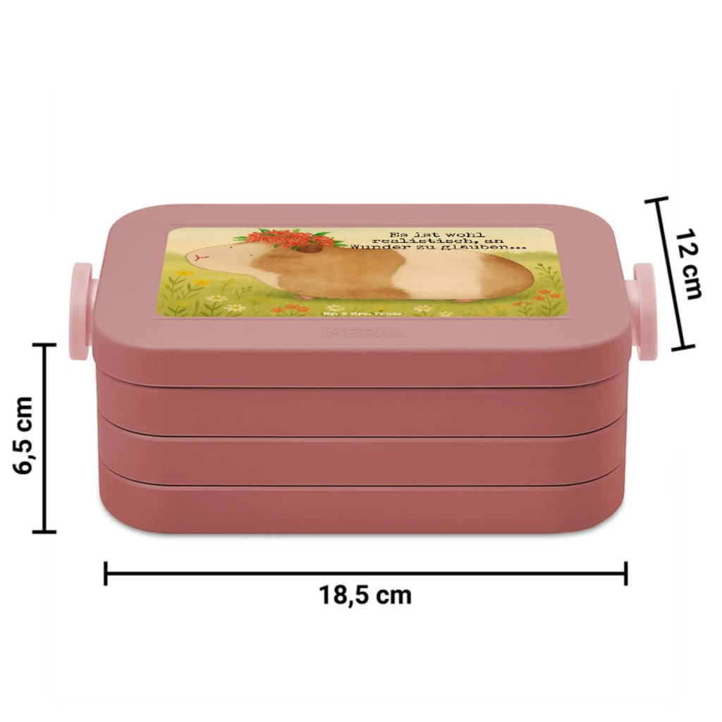 MEPAL Bentobox Meerschweinchen Weisheit Design Bentobox, Brotdose, Lunchbox, Tiermotive, Gute Laune, lustige Sprüche, Tiere, Meerie, Realität, Meeries, Motivation, Wunder, Meerschweinchen, Weisheit, Blumenkind, Wunderland, Spruch