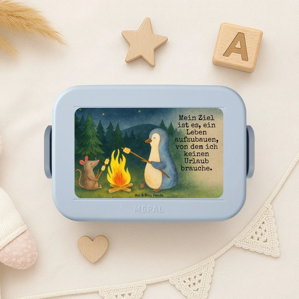 MEPAL Bentobox Pinguin Lagerfeuer Design Brotdose, Bentobox, Lunchbox, Pinguin, Lagerfeuer, Motivation, Leben, Maus, Lebensspruch, Büroalltag, Marshmallows, grillen, Neustart, Büro, Pinguine, Feuer, Liebe, Job, Arbeit, Lebensmotivation