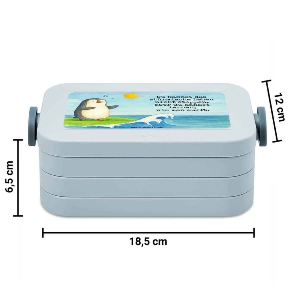 MEPAL Bentobox Pinguin Surfer Design Bentobox, Lunchbox, Brotdose, Pinguin, Portugal, Wellen, surfen, Surfer, Urlaub, Pinguine, Hawaii, Wellen reiten