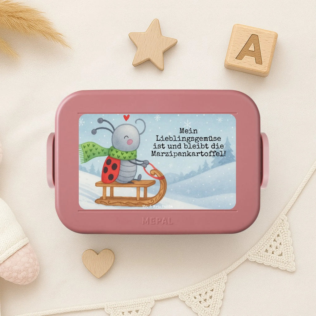MEPAL Bentobox Smörle Rodeln Design Brotdose, Bentobox, Lunchbox, Winter, Weihnachten, Weihnachtsdeko, Nikolaus, Advent, Heiligabend, Wintermotiv, Smörle, Marzipan, Schlittenfahren