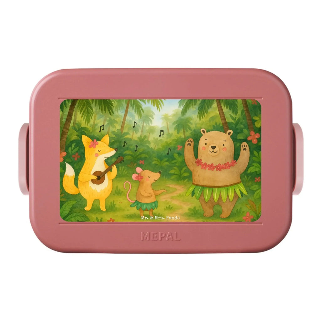 MEPAL Bentobox Waldtiere Aloha Design Brotdose, Lunchbox, Bentobox, Tiermotive, Gute Laune, lustige Sprüche, Tiere, Wald, Tanzen, Leben, Hase, Lachen, Aloha, Waldtiere, Bär, Igel, Musik