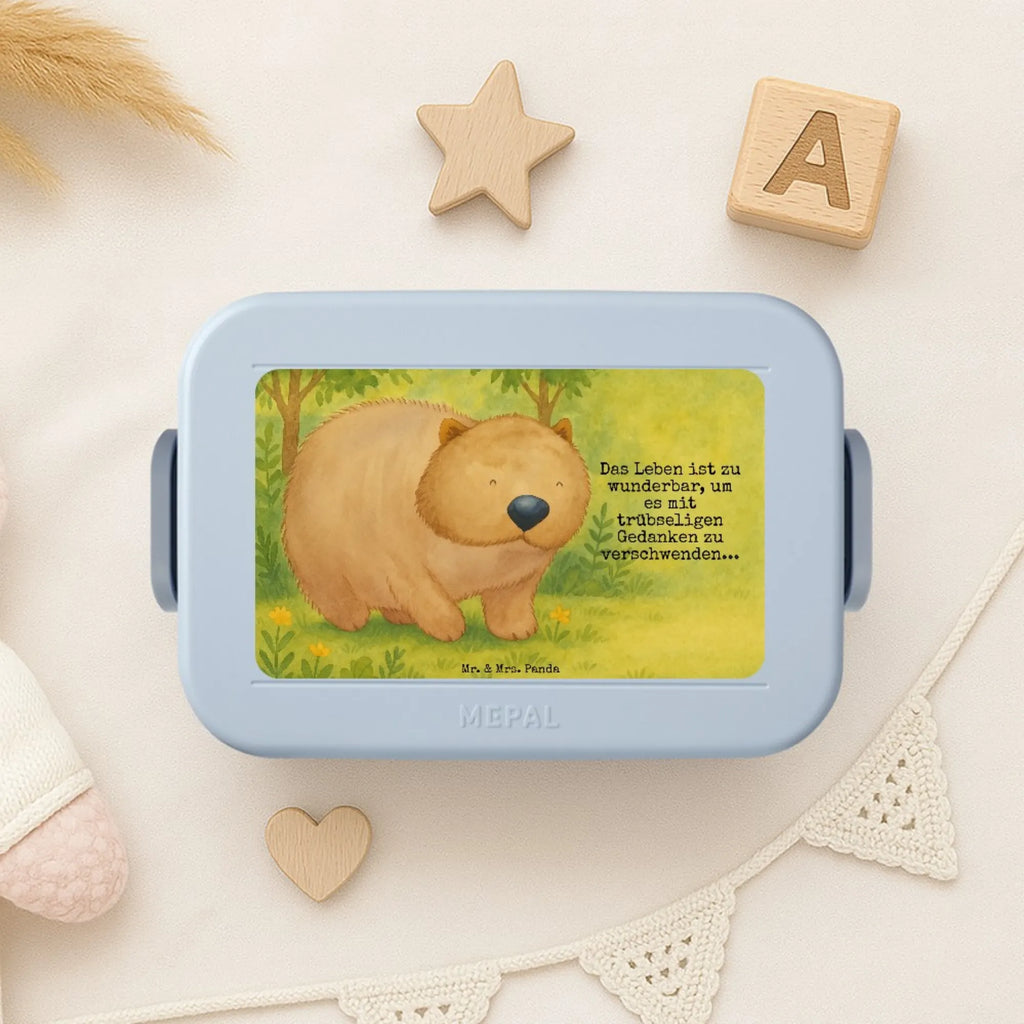 MEPAL Bentobox Wombat Design Brotdose, Lunchbox, Bentobox, Tiermotive, Gute Laune, lustige Sprüche, Tiere, Australien, Das Leben ist schön, Motivation, Spruch, Wombat