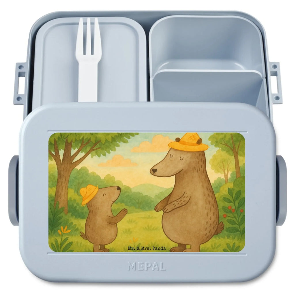 MEPAL Bentobox Bären mit Hut Design Bentobox, Brotdose, Lunchbox, Familie, Vatertag, Muttertag, Bruder, Schwester, Mama, Papa, Oma, Opa, Daddy, Vorbild, Papi, Family, Vater-Sohn, Kinder, Lieblingsmensch, Bären, Kind, Paps, Vater, Dad, Sohn, Bär, Söhne