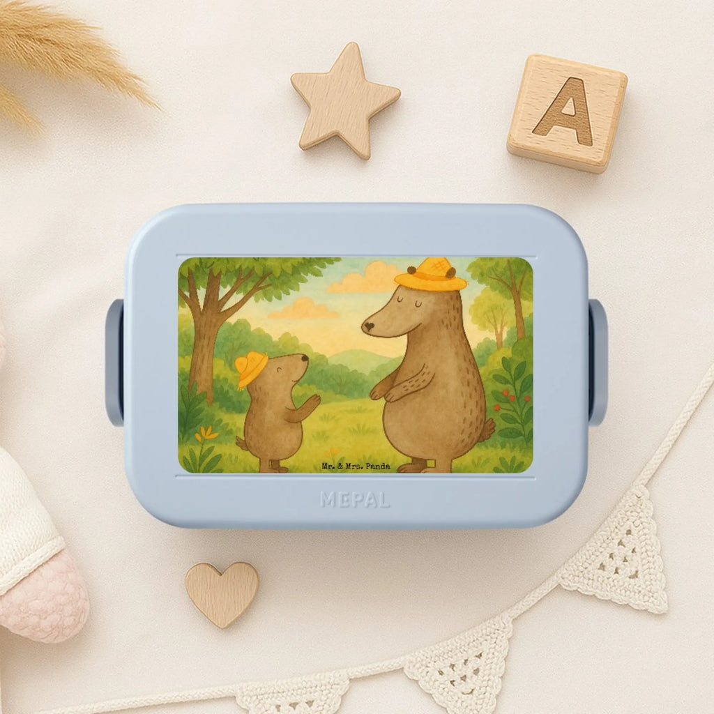 MEPAL Bentobox Bären mit Hut Design Bentobox, Brotdose, Lunchbox, Familie, Vatertag, Muttertag, Bruder, Schwester, Mama, Papa, Oma, Opa, Daddy, Vorbild, Papi, Family, Vater-Sohn, Kinder, Lieblingsmensch, Bären, Kind, Paps, Vater, Dad, Sohn, Bär, Söhne