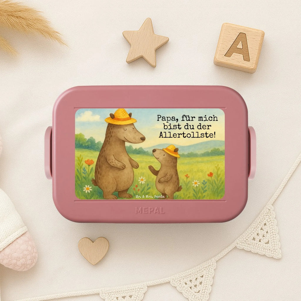 MEPAL Bentobox Bären mit Hut Design Bentobox, Brotdose, Lunchbox, Familie, Vatertag, Muttertag, Bruder, Schwester, Mama, Papa, Oma, Opa, Daddy, Vorbild, Papi, Family, Vater-Sohn, Kinder, Lieblingsmensch, Bären, Kind, Paps, Vater, Dad, Sohn, Bär, Söhne