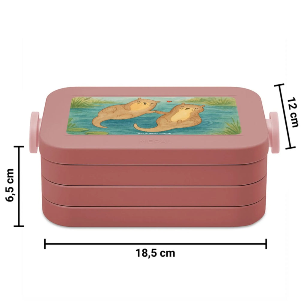 MEPAL Bentobox Otter Hände halten Design Brotdose, Lunchbox, Bentobox, Otter, Fischotter, Seeotter, Otter Seeotter See Otter