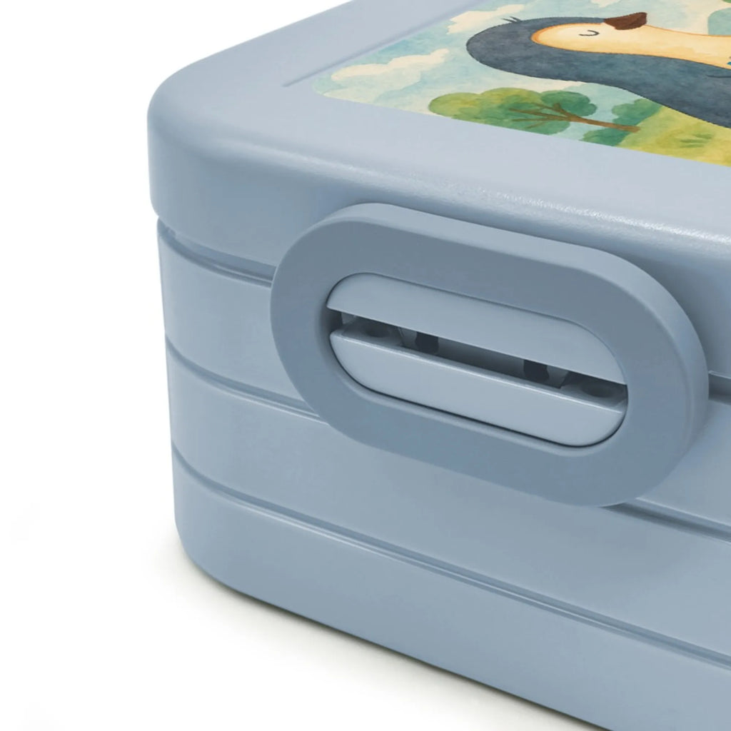 MEPAL Bentobox Pinguin Buch Design Lunchbox, Bentobox, Brotdose, Pinguin, Urlaub, Bücherwurm, Nichtstun, Ferien, Pinguine, Lesen, Faulenzen, Freizeit, Buch