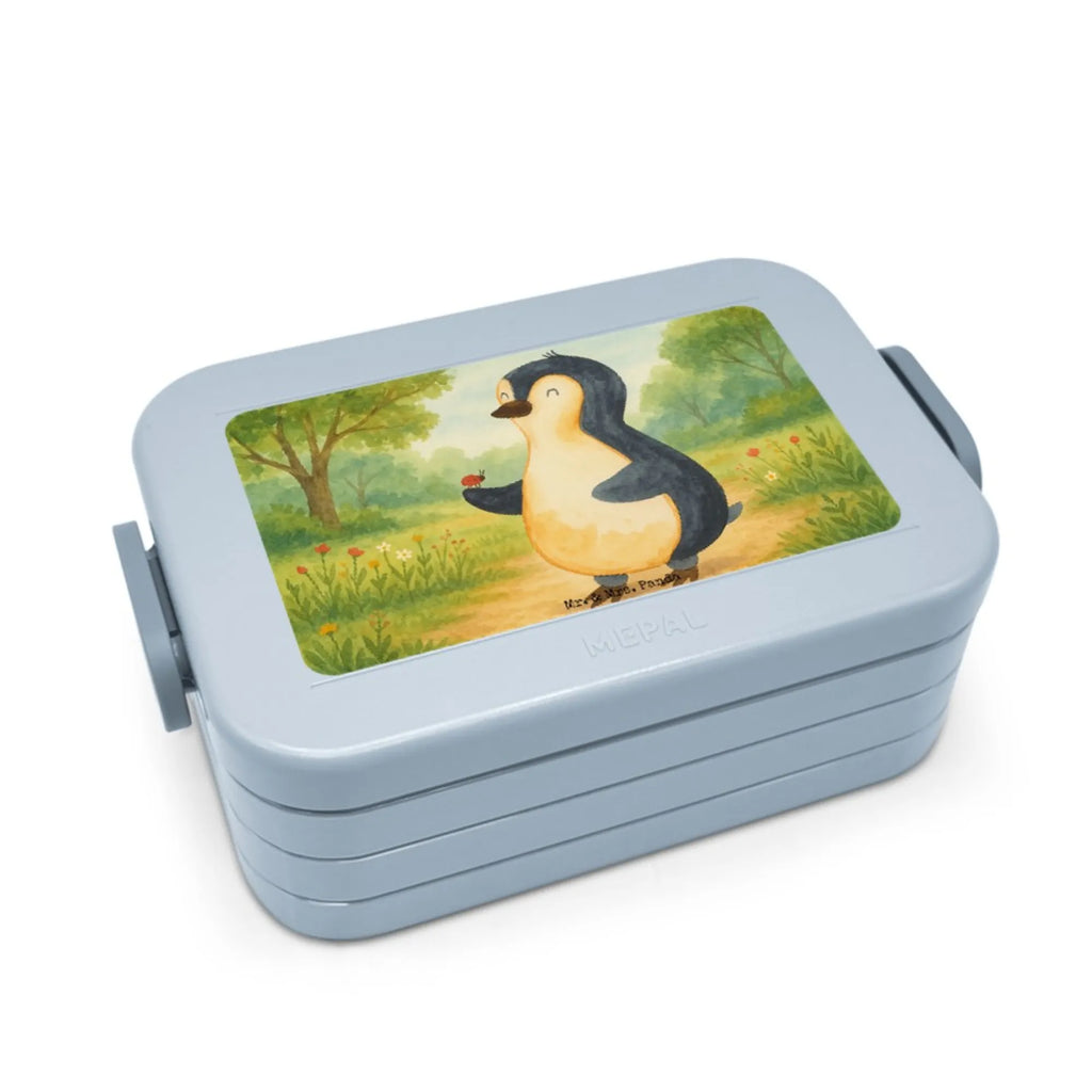 MEPAL Bentobox Pinguin Marienkäfer Design Lunchbox, Bentobox, Brotdose, Pinguin, Lebensfreude, Liebe, Wunder, Freude, Pinguine, Marienkäfer, Glück
