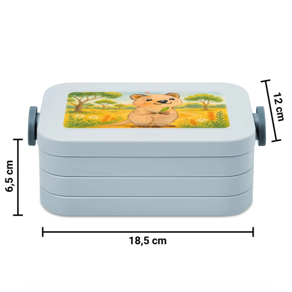 MEPAL Bentobox Quokka Happy Design Lunchbox, Brotdose, Bentobox, Tiermotive, Gute Laune, lustige Sprüche, Tiere, Lustiger Spruch, Aufschieberitis, Quokka, Niedliches Tier, Dinge erledigen, Verschieben