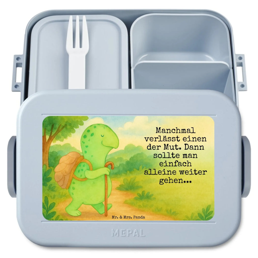 MEPAL Bentobox Schildkröte Wanderer Design Brotdose, Lunchbox, Bentobox, Schildkröte, Motivationssprüche, Neuanfang, Motivationsspruch, Motivation, Schildkröten
