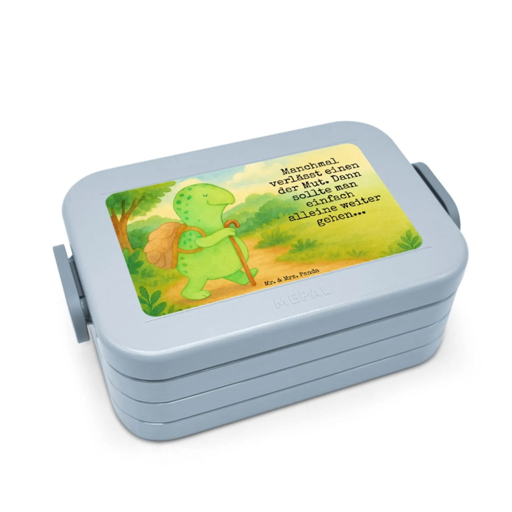 MEPAL Bentobox Schildkröte Wanderer Design Brotdose, Lunchbox, Bentobox, Schildkröte, Motivationssprüche, Neuanfang, Motivationsspruch, Motivation, Schildkröten
