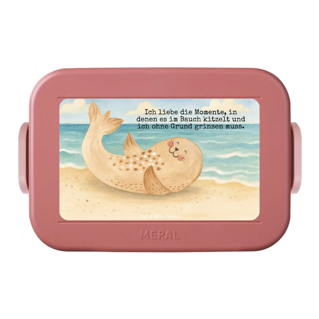MEPAL Bentobox Robbe Liegen Design Lunchbox, Bentobox, Brotdose, Tiermotive, Gute Laune, lustige Sprüche, Tiere, Robben, Ostsee, Strand, Meerestier, Seehund, Freude, Lachen, Robbe, Nordsee