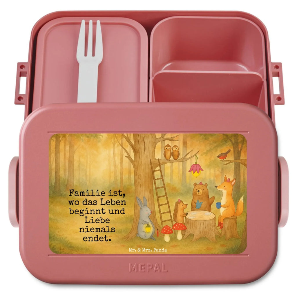 MEPAL Bentobox Waldtiere Picknick Design Bentobox, Lunchbox, Brotdose, Tiermotive, Gute Laune, lustige Sprüche, Tiere, Fuchs, Wald, Hase, Picknick, Igel, Waldtiere, Maus, Eichhörnchen