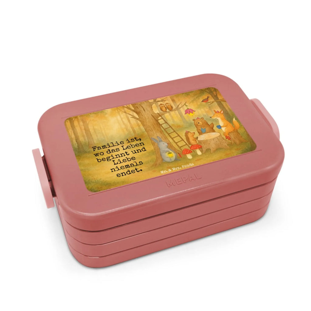 MEPAL Bentobox Waldtiere Picknick Design Bentobox, Lunchbox, Brotdose, Tiermotive, Gute Laune, lustige Sprüche, Tiere, Fuchs, Wald, Hase, Picknick, Igel, Waldtiere, Maus, Eichhörnchen