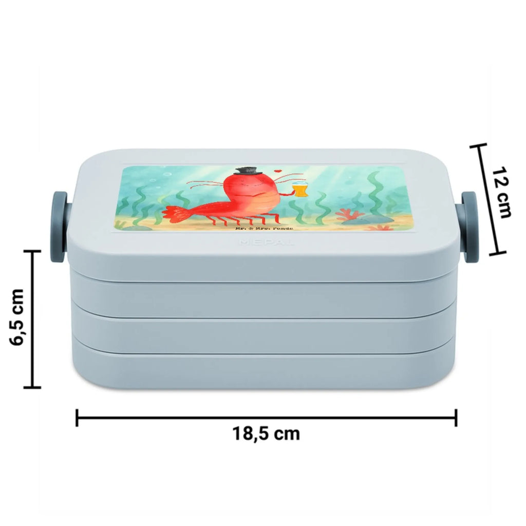 MEPAL Bentobox Hummer Weizen Design Lunchbox, Brotdose, Bentobox, Meerestiere, Meer, Urlaub, Garnelen, Bierliebhaber, Junggeselle, Junggesellin, Kneipe, Gasthaus, Kochen, Männerhaushalt, Garnele, Wirtschaft, Bier
