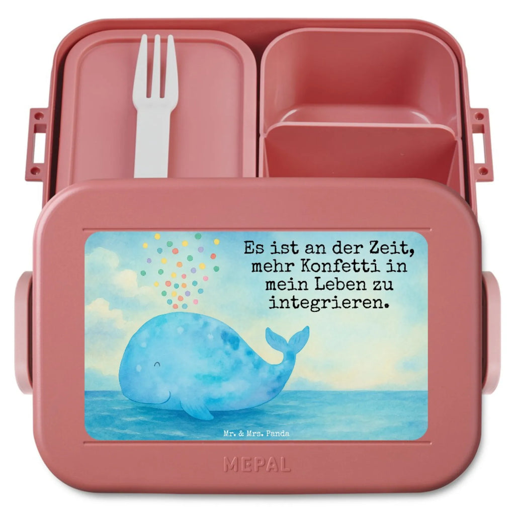 MEPAL Bentobox Wal Konfetti Design Lunchbox, Bentobox, Brotdose, Meerestiere, Meer, Urlaub, Wale, Lebensabschnitt, Diät, Wal, Neustart, Neuanfang, Motivation, Trennung, Abnehmen, Konfetti, Geburtstag
