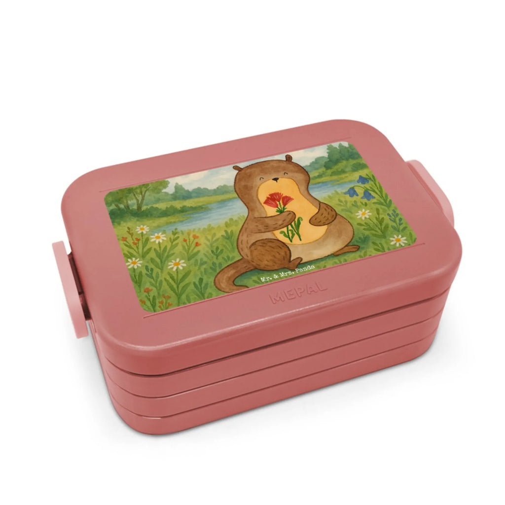 MEPAL Bentobox Otter Blumenstrauß Design Bentobox, Lunchbox, Brotdose, Otter, Fischotter, Seeotter, Otter Seeotter See Otter