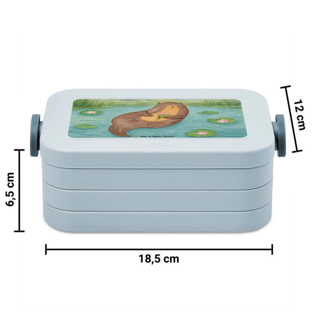 MEPAL Bentobox Otter Seerose Design Brotdose, Lunchbox, Bentobox, Otter, Fischotter, Seeotter, Otter Seeotter See Otter