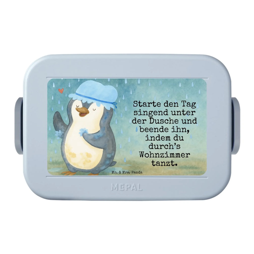 MEPAL Bentobox Pinguin Duschen Design Brotdose, Lunchbox, Bentobox, Pinguin, Dusche, Pinguine, glücklich sein, Neuanfang, Motivation, Lebensmotto, duschen, Neustart