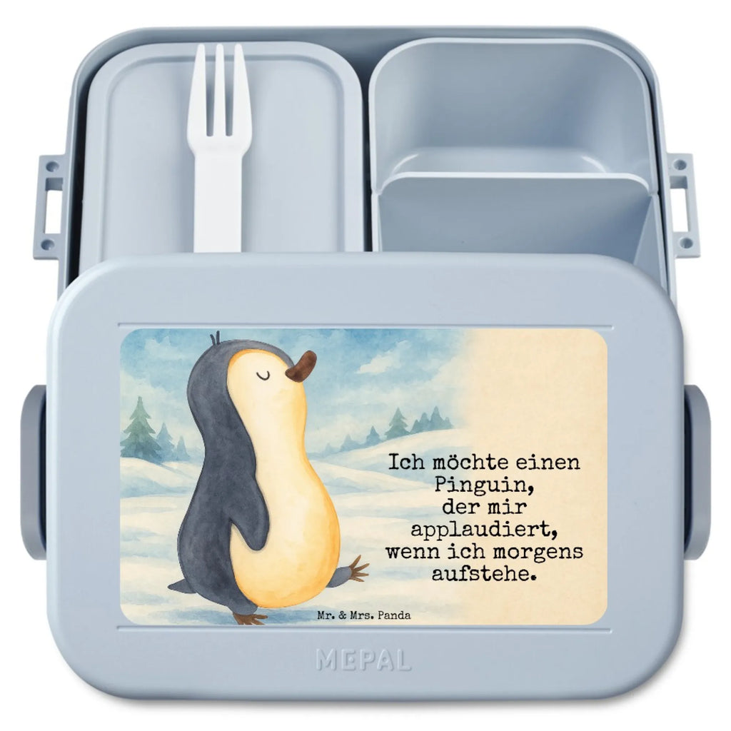 MEPAL Bentobox Pinguin marschieren Design Lunchbox, Brotdose, Bentobox, Pinguin, Schwester, Langschläfer, Frühaufsteher, Familie, Bruder, Pinguine