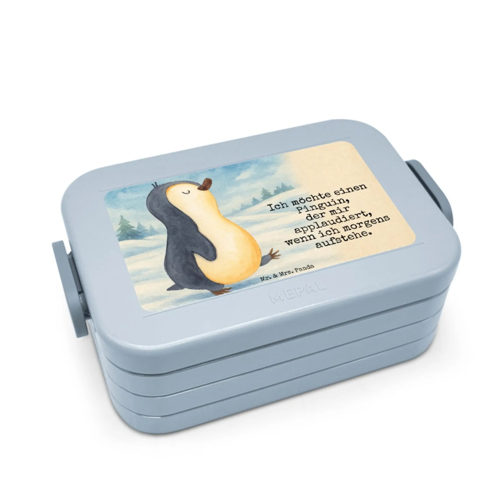MEPAL Bentobox Pinguin marschieren Design Lunchbox, Brotdose, Bentobox, Pinguin, Schwester, Langschläfer, Frühaufsteher, Familie, Bruder, Pinguine