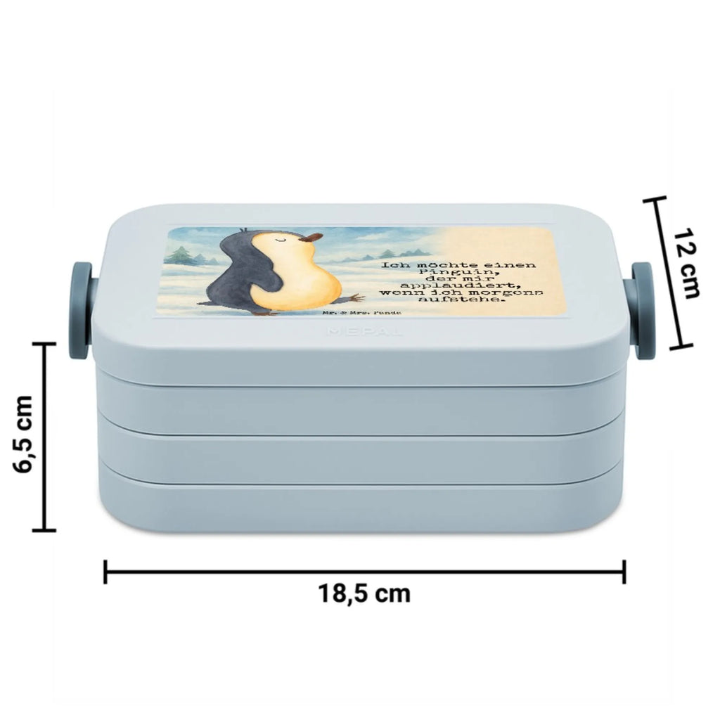 MEPAL Bentobox Pinguin marschieren Design Lunchbox, Brotdose, Bentobox, Pinguin, Schwester, Langschläfer, Frühaufsteher, Familie, Bruder, Pinguine