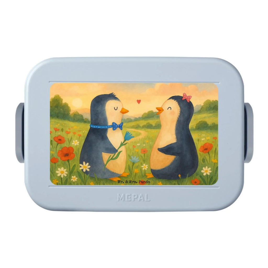 MEPAL Bentobox Pinguin Pärchen Design Bentobox, Brotdose, Lunchbox, Pinguin, Hochzeit, Pinguine, Hochzeitsgeschenk, Traumpaar, Liebe, Liebesgeschenk, Liebespaar, Jahrestag, große Liebe, Liebesbeweis, Hochzeitstag, Verlobung