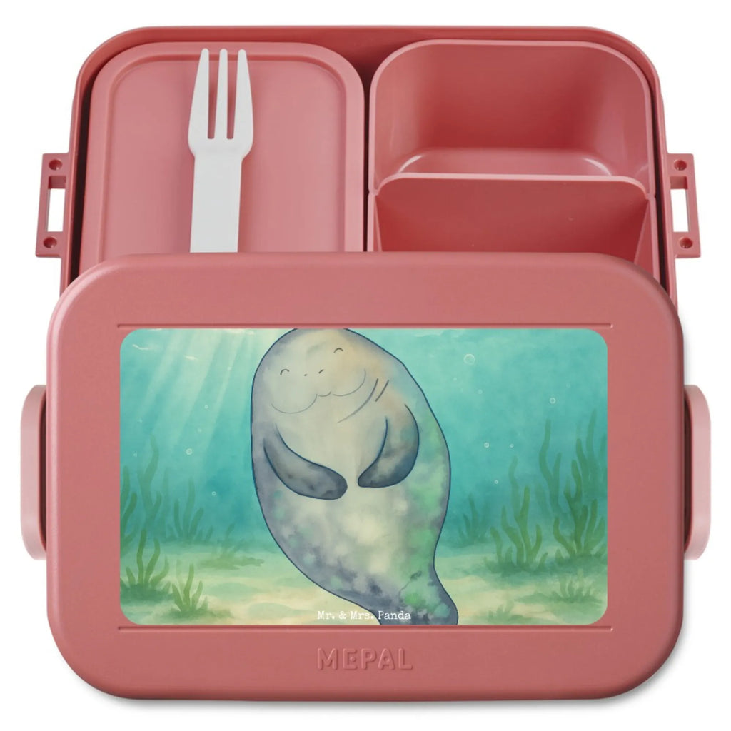 MEPAL Bentobox Seekuh Happy Design Lunchbox, Brotdose, Bentobox, Meerestiere, Meer, Urlaub, Zufrieden, Neuanfang, Achtsamkeit, Neustart, Liebeskummer, Respekt, Seekuh, Freundin, Seekühe, Selbstliebe